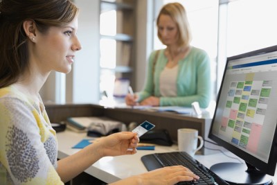 two women working in the office
